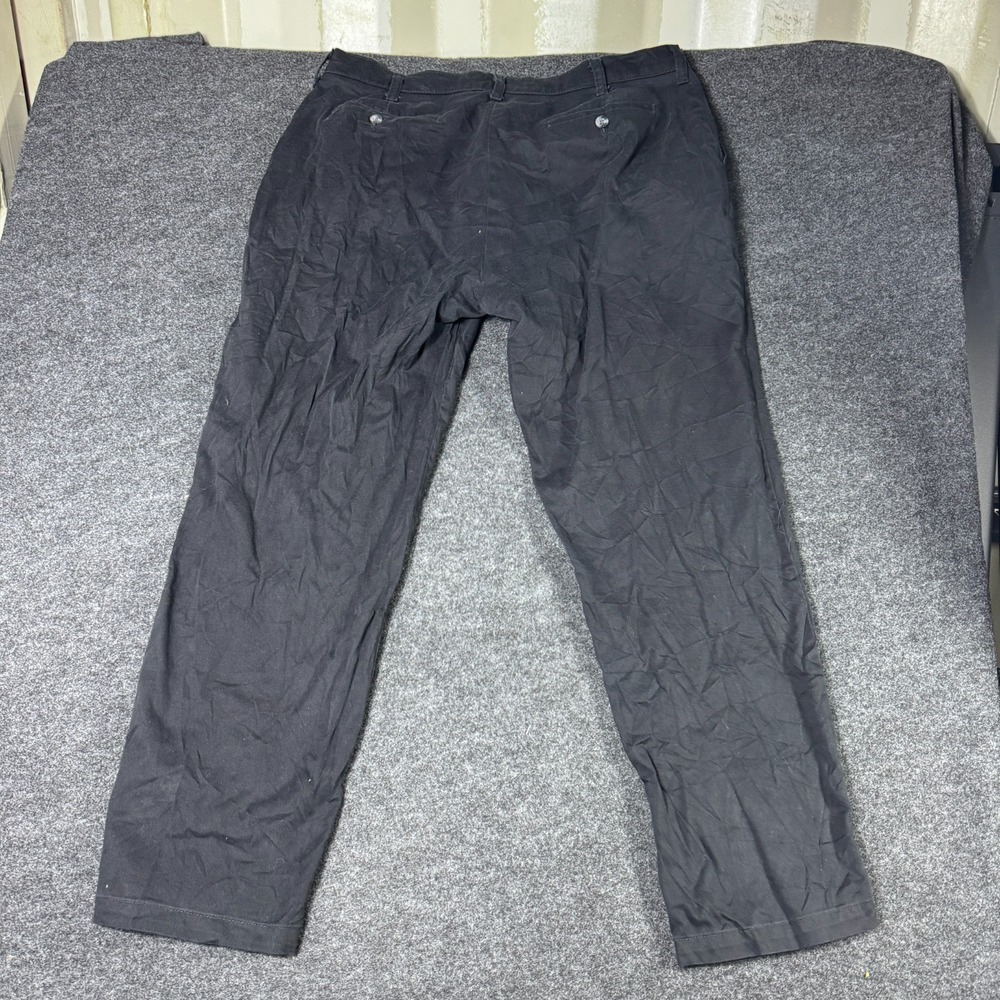 Lee Total Freedom Relaxed Fit Stain Resistant Pants Mens 36x32 Black Stretch
